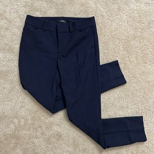 Loft Marissa Skinny Navy Blue Dress Slacks